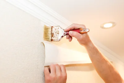 Pose de papier peint à la Bastidonne — revêtements muraux et toiles de verre